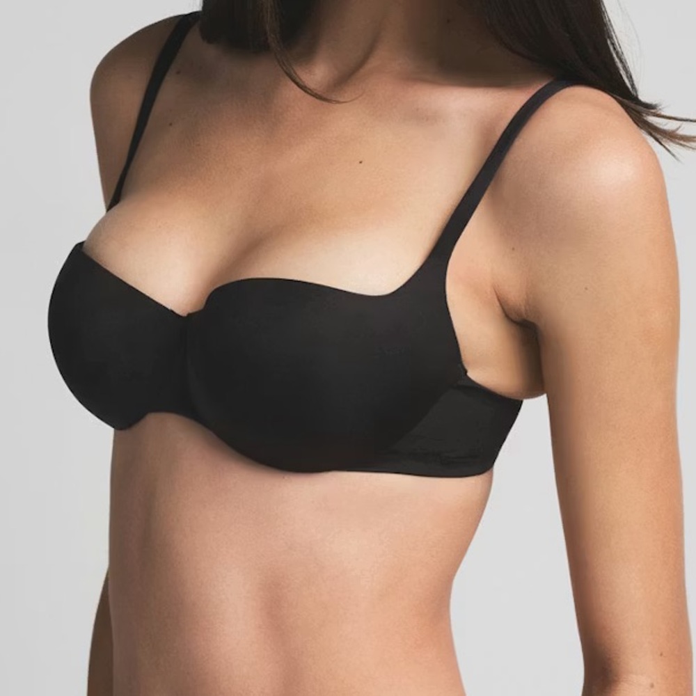 SKIMS Black Balconette Bra